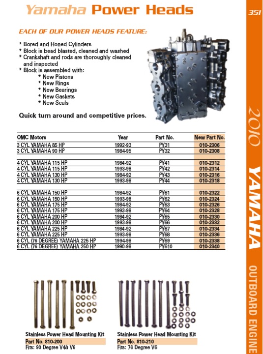 y 351 power heads 
